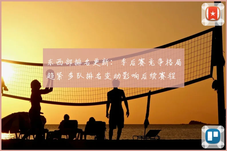 东西部排名更新:季后赛竞争格局趋紧 多队排名变动影响后续赛程